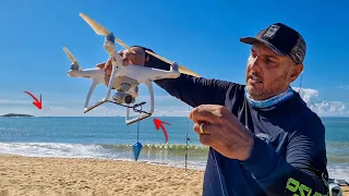 PESCARIA de DRONE - Será que Vale a Pena??? | Drone Fishing na Praia