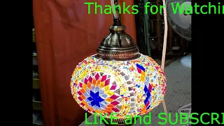 Rewiring Turkish Moroccan Lamp