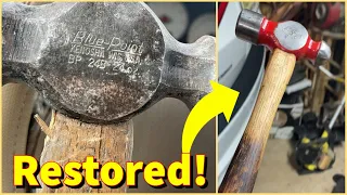 I Found This Hammer in the STREET! Lets Restore It. (Blue-Point 24oz Ball Peen)