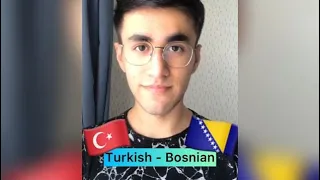 Turkish and Bosnian Common Words