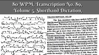 80 WPM, Transcription No  89, Volume 4,Shorthand Dictation, Kailash Chandra,With ouline & Text