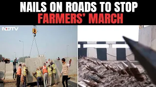Farmers Protest In Punjab | Barricades, Nails On Punjab-Haryana Border Ahead Of Farmers' March