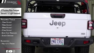 2020 JT Gladiator - Factory Rear Bumper & Sensor Removal - HOW TO
