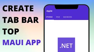 CREATE TAB BAR TOP/BOTTOM IN MAUI APP .NET | .MAUI | SOURCE CODE