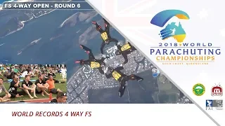 World Records 4 WAY FS – 2018 World Parachuting Championships, Australia