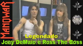 1987 - Manowar - Joey de Maio e Ross The Boss no Sky Channel