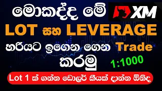 Lot and Leverage සරලව සිංහලෙන්ම දැනගෙන trade කරමු | XM Trading | Forex Trading Sinhala 2023