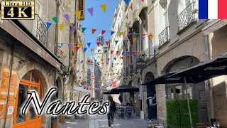 🇫🇷Nantes Summer Walk - Bouffay District -【4K 60fps】