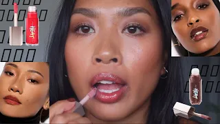 *NEW* FENTY BEAUTY GLOSS BOMB HEAT SHADES | DEMO, REVIEW AND DUPES