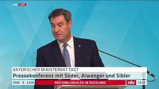 LIVE: Söder mit den Ergebnissen der Ministerratssitzung