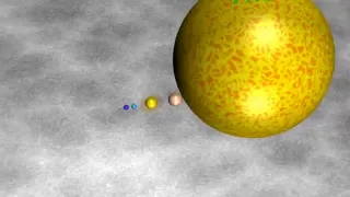 The Universe in 3D: Planet & Star Size Comparison