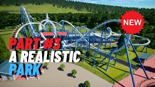 PLANET COASTER - Realistic Park ep. 3, B&M Inverted Tutorial (Sandbox Speed Build)