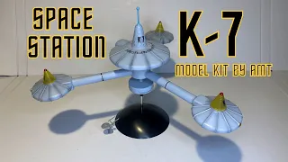 Space Station K-7 model kit . 2023 release by AMT.