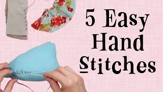 Five Easy Hand Stitches for Making Quality Dolls, Puppets, and Plushies