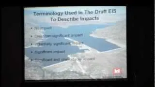 Isabella Lake Dam draft Environmental Impact Statement public presentation April 17, 2012