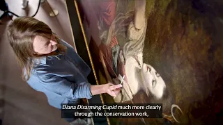 Sir Joshua Reynolds painting conservation at Wimpole Estate