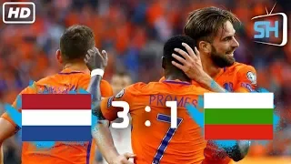 Netherlands vs Bulgaria 3-1 World Cup Qualifiers All Goals and Highlights September 3,2017