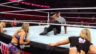 Naomi vs Aj lee lumberjill match Raw 31/3/14