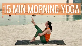 15 minute Morning Yoga Flow | Full Body Awaken & Stretch