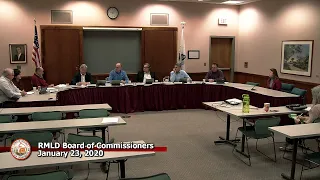 RMLD Board of Commissioners Meeting - January 23, 2020