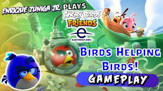 BIRDS HELPING BIRDS TOURNAMENT! 🐤🌊 - Angry Birds Friends Gameplay