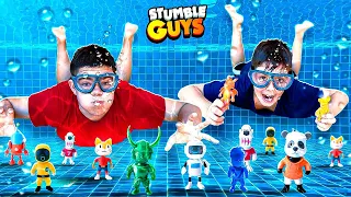 SI LO ATRAPAS BUCEANDO EN LA VIDA REAL JUEGAS CON LA SKIN EN STUMBLE GUYS!!!