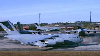 JB Charleston 24 C-17s Take Offs, during Mission Generation Exercise.