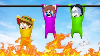 ¡NO TE SUELTES! o CAES en la INCINERADORA de PLASTILINA 🔥😱 GANG BEASTS con SILVIOGAMER