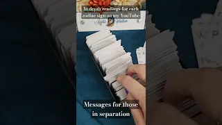 Separation messages 💔 #lovereading #tarot #soulmate #twinflame #tarotreading