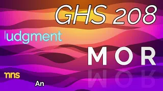 GHS 208 - The Great Judgment Morning + Lyrics