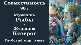 СОВМЕСТИМОСТЬ 90% Женщина РЫБЫ - Мужчина КОЗЕРОГ┃#гороскоп #совместимость #рыбы #козерог #любовь