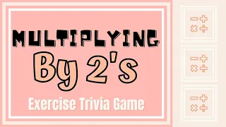 Multiply by 2 - Multiplication Math Trivia Fitness Games for Kids (w/audio)