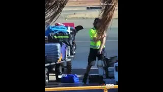 Qantas Baggage Handler Caught Hurling Luggage