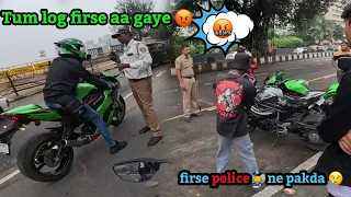 Marine Drive Pe Firse Police Ne Pakda 😞|Bohot Dino Baad Ninja H2 Se Ride 🥵| Sagarmore vlogs