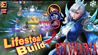 LIFESTEAL BUILD💯%☠️🔥| SILVANNA BEST BUILD | SILVANNA GAMEPLAY #zeroskillsplayer