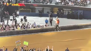 Lita trish and Becky entrance