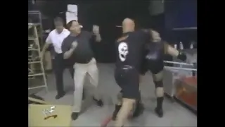 Stone Cold Steve Austin Attacks Albert, Droz & Tony Garea (Heat)