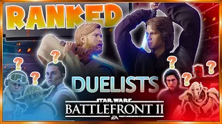 Ranking ALL 10 Lightsaber Duelists In Battlefront 2 From WORST To BEST