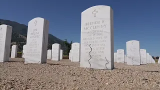 Volunteers prepare the Bakersfield National Cemetery for Memorial Day