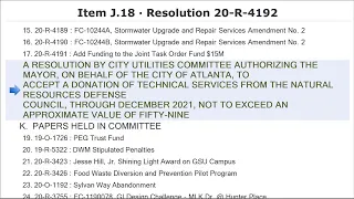 City Utilities Committee Meeting: August 11 - #ATLStrong