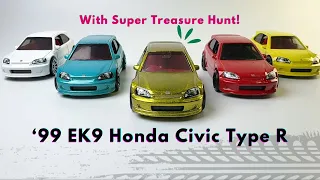 Diecast Kid Inside: With Super Treasure Hunt! Hotwheels 1999 EK9 Honda Civic Type R