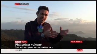 Taal Volcano Erupts - BBC News