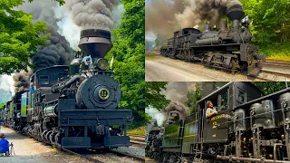 FULL Cass Scenic Railroad Parade of Steam 2023 - Listen to Those Whistles!