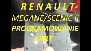 Renault Megane/Scenic II Programowanie Kart ELM327 How to programing cards