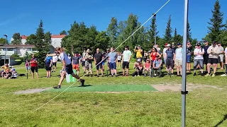 James Conrad - slow motion Disc Golf Drive - European Open Presidents Cup 2022 - Beast Hole 11