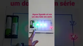 Ligando leds em série e em paralelos com tensão de 3 volts