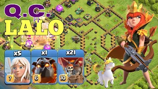 QC LALO Legend League Attacks! Th14 Queen Charge Lava Loon Strategy 2022 August! Clash of Clans