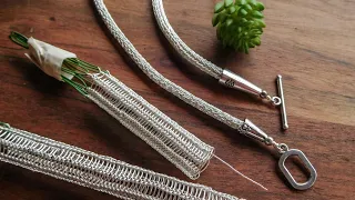 Viking Weave - wire weaving bracelet tutorial