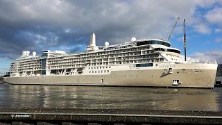 SILVER RAY ship launch | spectacular float out of brand new SILVERSEA cruise ship at MEYER WERFT |4K