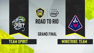 CS:GO - Team Spirit vs. Winstrike Team [Nuke] Map 2 - ESL One: Road to Rio -  Grand Final - CIS